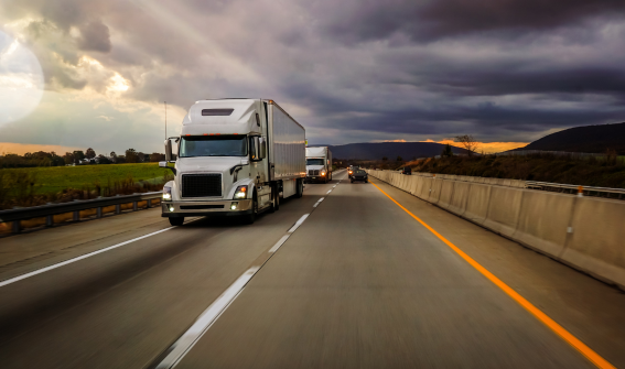 an 18-wheeler truck on a Florida highway