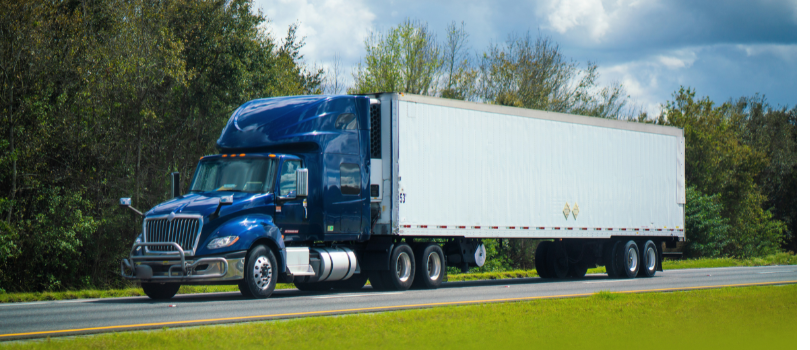 truck on a highway in Florida