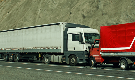 truck accident on a hignway