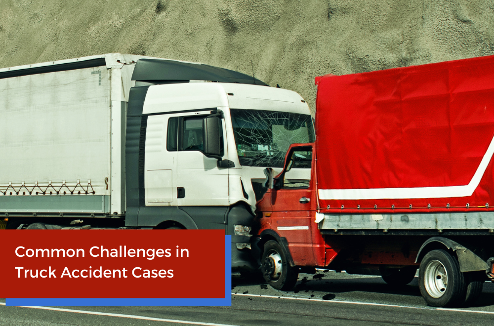 truck collision on a highway