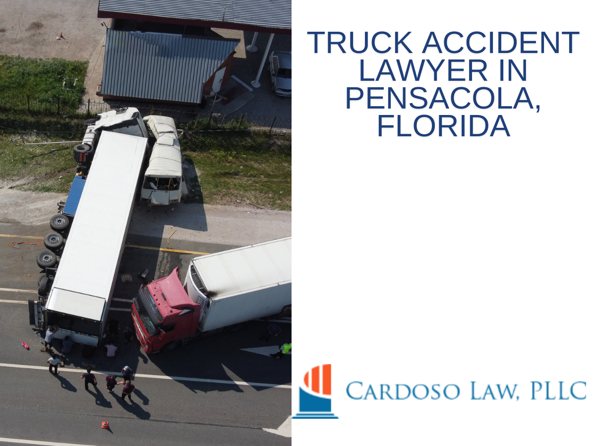 truck accident on a highway in Pensacola, FL