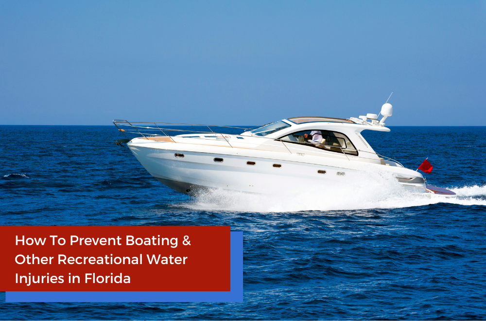 a speed boat in the waters of Florida